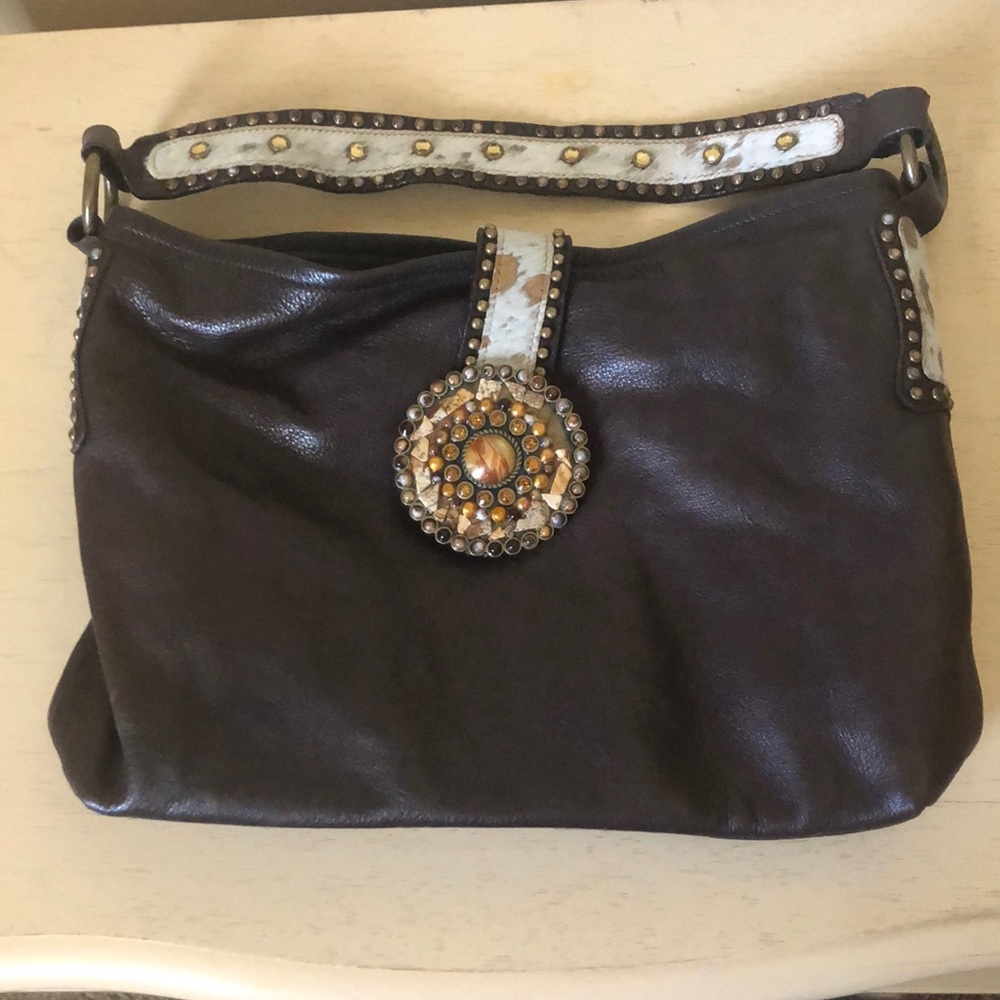 Chocolate Brown Leather Bag